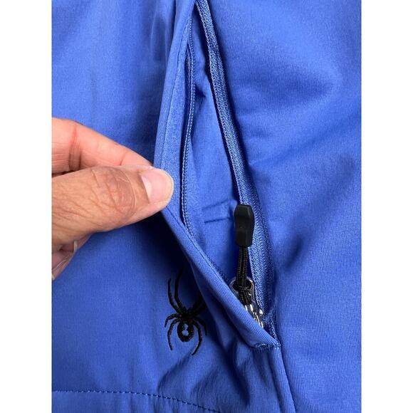 Spyder Women’s Insulated Fitted Hooded All Weather Jacket Cornflower Blue Size S - Picture 11 of 14